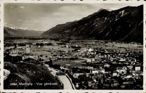 Ak Martigny Kanton Wallis, Gesamtansicht