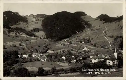 Ak Langenbruck Kanton Basel Land, Gesamtansicht