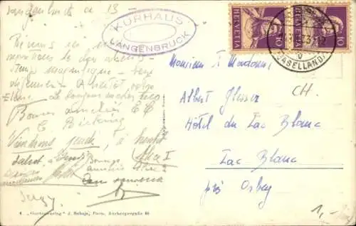 Ak Langenbruck Kanton Basel Land, Gesamtansicht