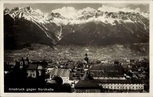 Ak Innsbruck in Tirol, Panoramablick gegen Nordkette