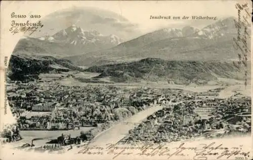 Ak Innsbruck Tirol, Gesamtansicht, Weiherburg