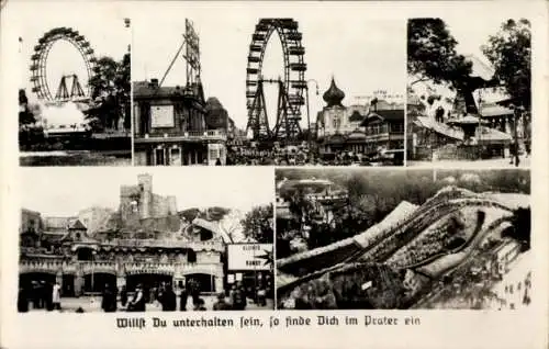 Ak Wien 2. Leopoldstadt, Prater, Riesenrad