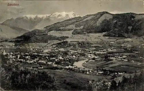 Ak Leoben Steiermark, Gesamtansicht