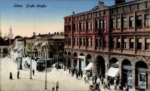 Ak Liepaja Libau Lettland, Große Straße