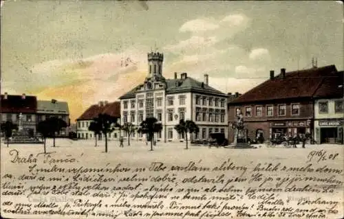 Ak Česká Skalice Böhmisch Skalitz Reg. Königgrätz, Nadrazi, Marktplatz, Rathaus