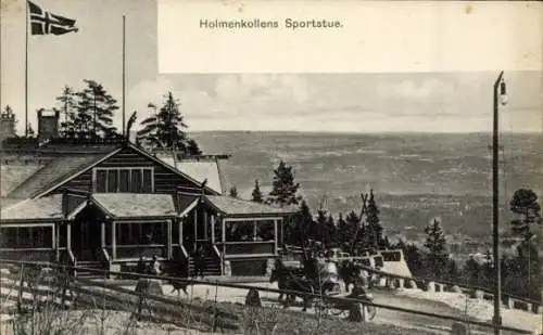 Ak Oslo Norwegen, Holmenkollens Sportstue