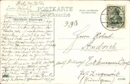 Ak Deutsches Kriegsschiff, S.M.S. Preußen, Kaiserliche Marine