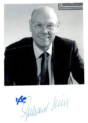 Autogramm Prof. Dr. Gerhard Seiler, Oberbürgermeister von Karlsruhe, Portrait