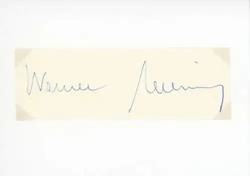 Autogramm Dr. Werner Ludwig, Oberbürgermeister von Ludwigshafen