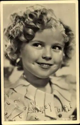 Ak Schauspielerin Shirley Temple, Portrait, Ross