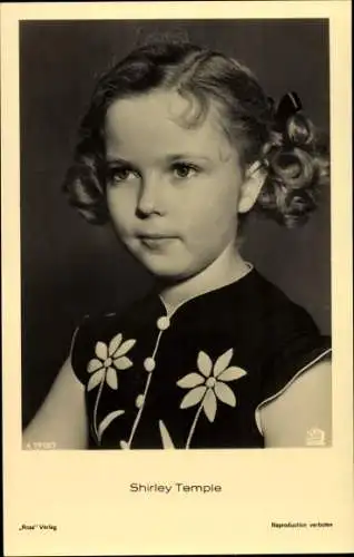 Ak Schauspielerin Shirley Temple, Portrait, Ross A 7713/7