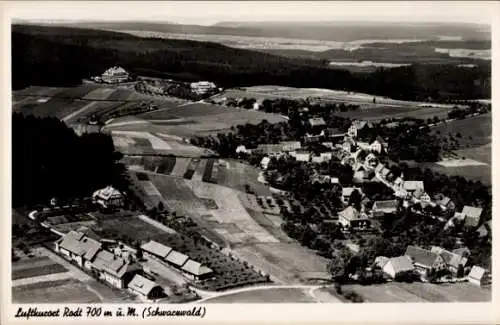 Ak Rodt Loßburg im Schwarzwald, Fliegeraufnahme