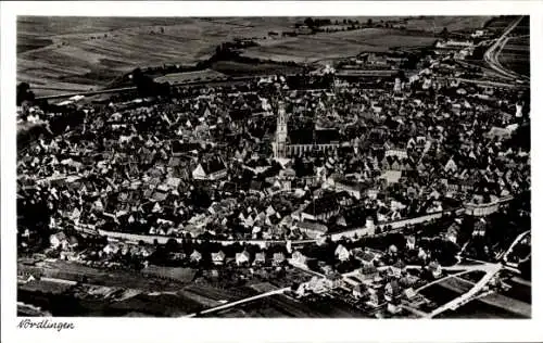 Ak Nördlingen in Schwaben, Fliegeraufnahme