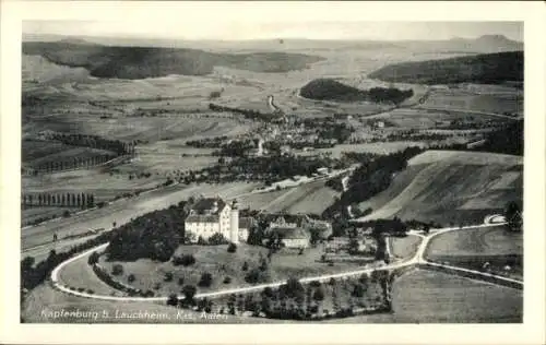 Ak Lauchheim im Ostalbkreis, Schloss Kapfenburg, Fliegeraufnahme