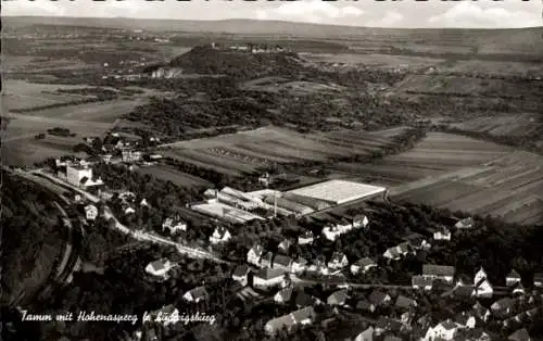 Ak Tamm bei Ludwigsburg, Fliegeraufnahme