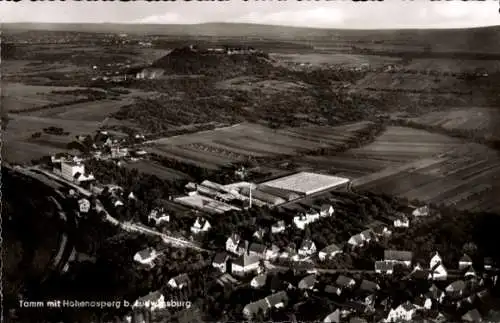 Ak Tamm bei Ludwigsburg, Fliegeraufnahme