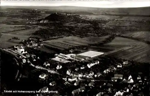 Ak Tamm bei Ludwigsburg, Fliegeraufnahme