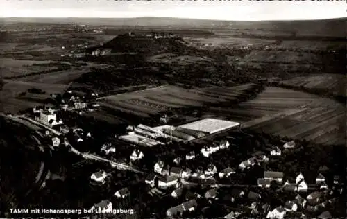 Ak Tamm bei Ludwigsburg, Fliegeraufnahme