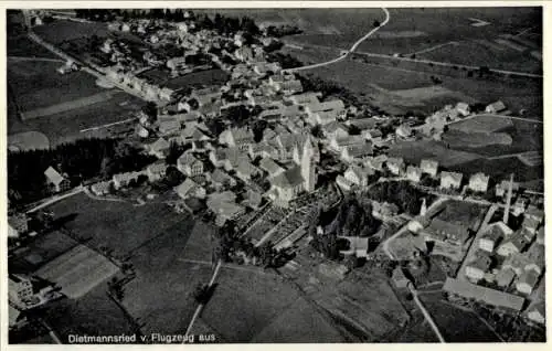 Ak Dietmannsried im Oberallgäu, Fliegeraufnahme