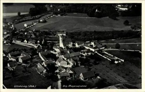 Ak Winhöring in Oberbayern, Flugbild