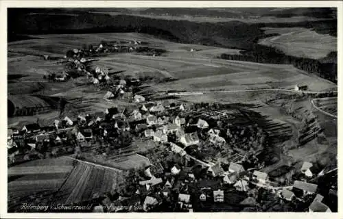 Ak Rötenberg Aichhalden im Schwarzwald, Fliegeraufnahme