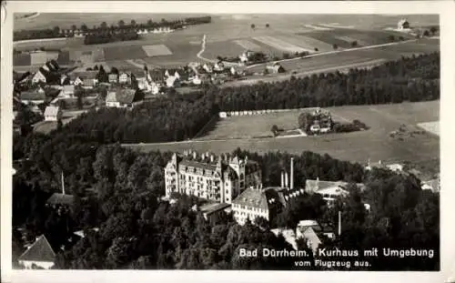 Ak Bad Dürrheim, Fliegeraufnahme, Kurhaus