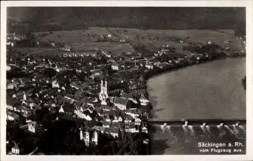 Ak Bad Säckingen am Hochrhein, Fliegeraufnahme