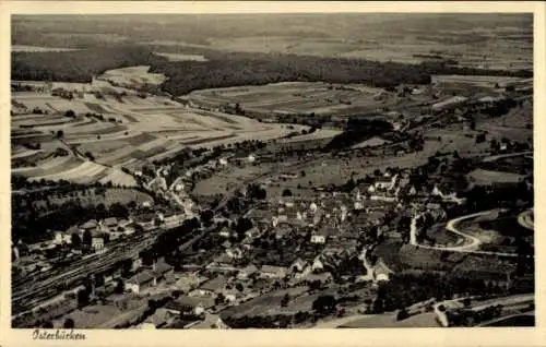 Ak Osterburken in Baden, Fliegeraufnahme