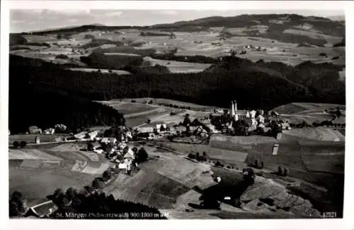 Ak Sankt Märgen im Schwarzwald, Fliegeraufnahme