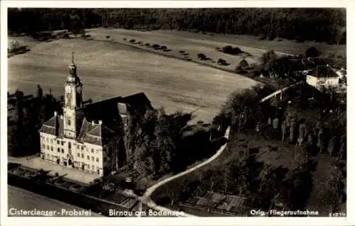 Ak Birnau Uhldingen Mühlhofen am Bodensee, Cistercienser-Probstei, Fliegeraufnahme