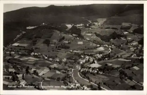 Ak Marzell im Schwarzwald, Friedrichsheim, Luisenheim, Fliegeraufnahme