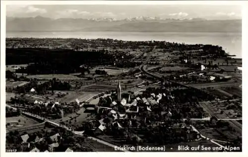 Ak Eriskirch Bodensee, Alpen, Fliegeraufnahme