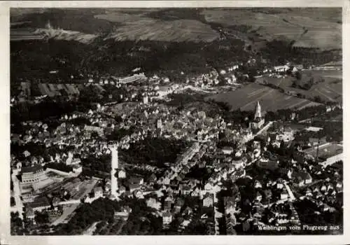 Ak Waiblingen in Württemberg, Luftaufnahme