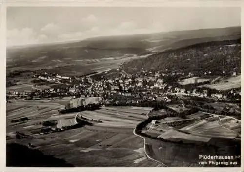 Ak Plüderhausen in Baden Württemberg, Fliegeraufnahme