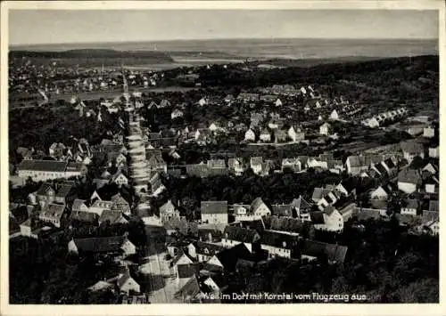 Ak Mariaspring Göttingen in Niedersachsen, Historisches Bild der Stadt im Jahr 1850, Fliegeraufnahme