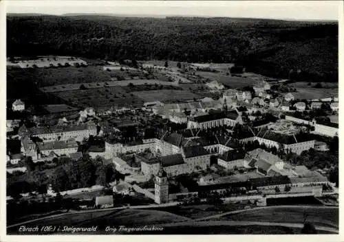 Ak Ebrach im Steigerwald Oberfranken, Fliegeraufnahme