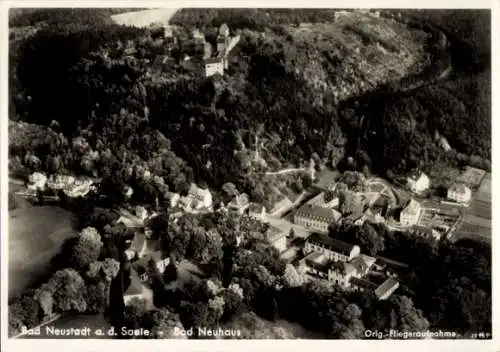 Ak Bad Neuhaus Bad Neustadt an der Saale Unterfranken, Fliegeraufnahme