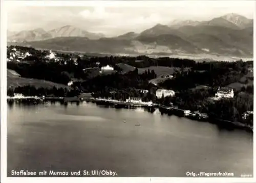 Ak Murnau am Staffelsee, Fliegeraufnahme