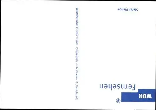 Ak Moderator Stefan Pinnow, Portrait, Autogramm