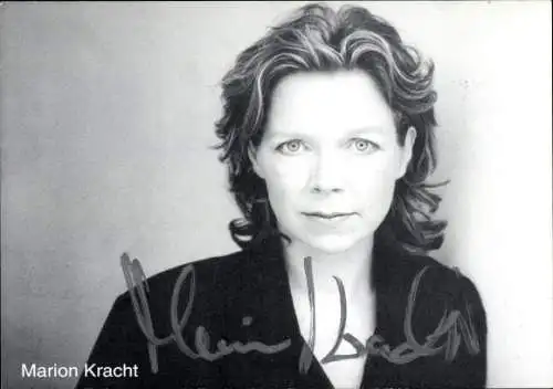 Ak Schauspielerin Marion Kracht, Portrait, Autogramm