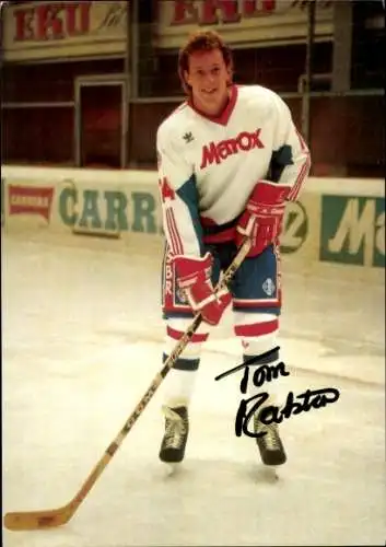 Ak Eishockeyspieler Tom Roulston, Portrait, Autogramm