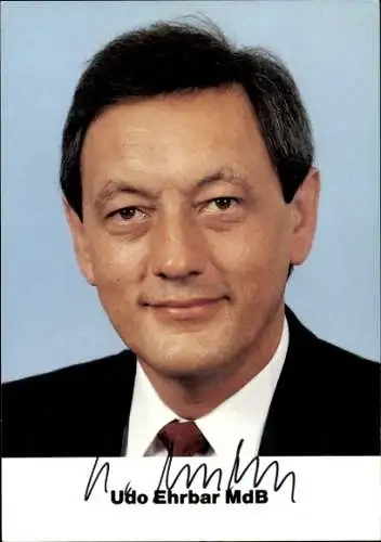 Ak Bundestagsabgeordneter Udo Ehrbar, Portrait, CDU, Autogramm
