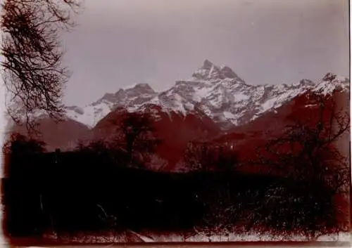 Foto Bex Kanton Waadt Schweiz, Bergpanorama, 1900