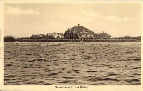 Ak Wyk auf Föhr in Nordfriesland, Berliner Kinderheilstätte Schöneberg, 25 Jahre 1909-1934