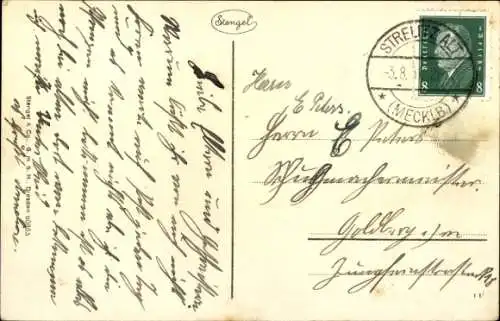 Ak Neustrelitz in Mecklenburg, Rathaus