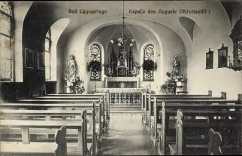 Ak Bad Lippspringe in Westfalen, Kapelle des Auguste Viktoriastift 1