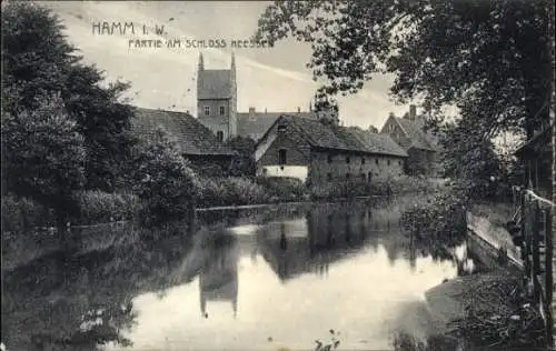 Ak Hamm in Westfalen, am Schloss Heessen