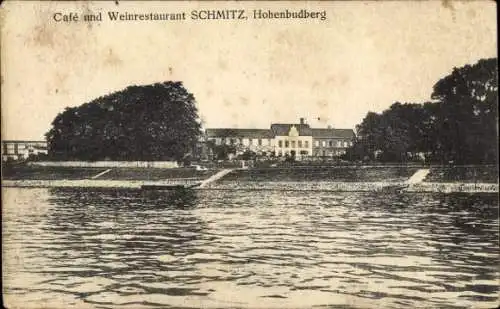 Ak Hohenbudberg Krefeld am Niederrhein, Café und Weinrestaurant Schmitz