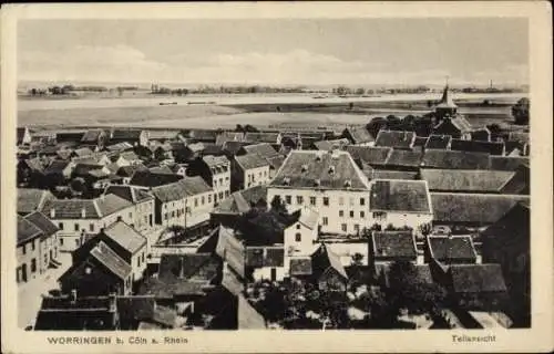 Ak Worringen Köln am Rhein, Panorama