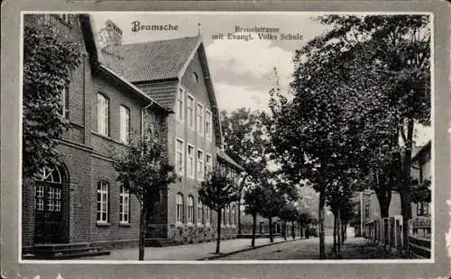 Ak Bramsche in Niedersachsen, Breuelstraße, Ev. Volksschule